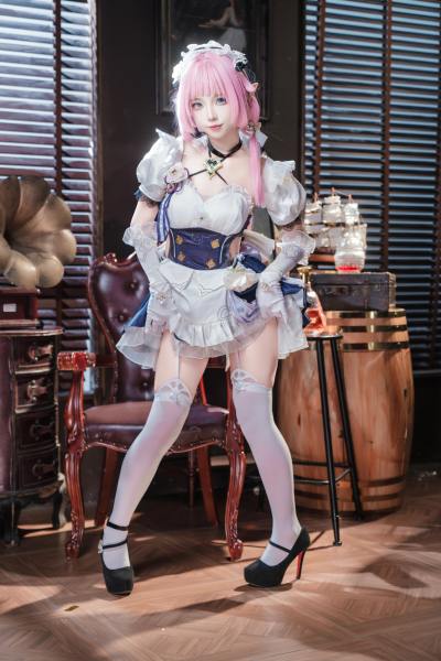 狐玖玖 崩坏三 爱莉希雅 女仆 [23P-398MB] Cosplay写真第 2 张