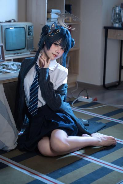 清水凪 蔚蓝档案 龙华妃咲JK [52P-527MB] Cosplay写真第 40 张