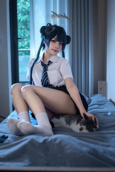 清水凪 蔚蓝档案 龙华妃咲JK [52P-527MB] Cosplay写真第 20 张