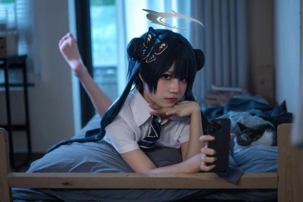清水凪 蔚蓝档案 龙华妃咲JK [52P-527MB] Cosplay写真第 33 张