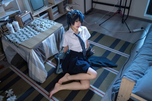 清水凪 蔚蓝档案 龙华妃咲JK [52P-527MB] Cosplay写真第 51 张