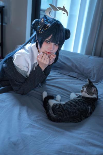 清水凪 蔚蓝档案 龙华妃咲JK [52P-527MB] Cosplay写真第 3 张