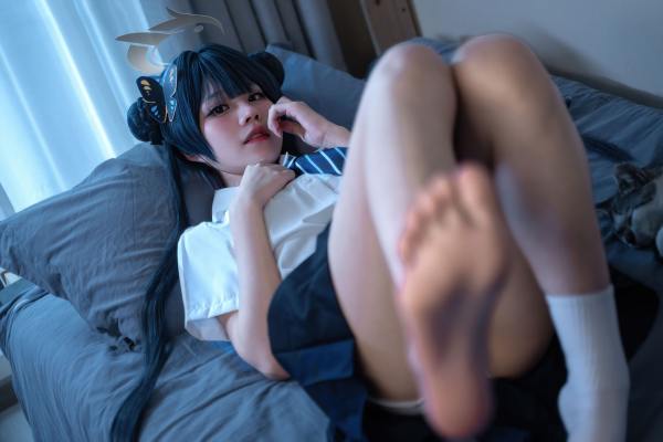 清水凪 蔚蓝档案 龙华妃咲JK [52P-527MB] Cosplay写真第 23 张