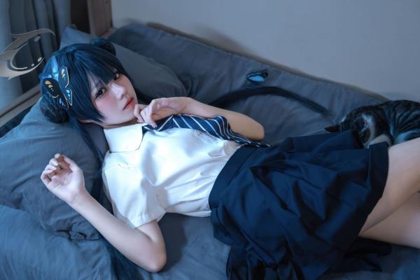 清水凪 蔚蓝档案 龙华妃咲JK [52P-527MB] Cosplay写真第 22 张