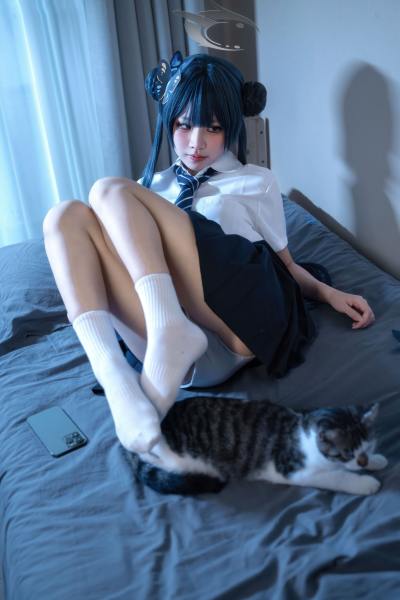 清水凪 蔚蓝档案 龙华妃咲JK [52P-527MB] Cosplay写真第 21 张