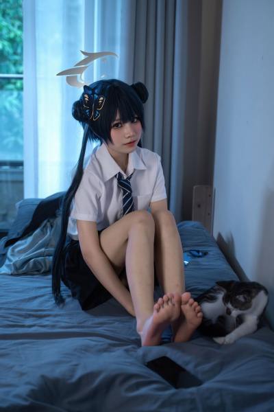 清水凪 蔚蓝档案 龙华妃咲JK [52P-527MB] Cosplay写真第 27 张