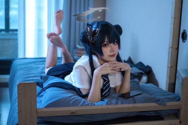 清水凪 蔚蓝档案 龙华妃咲JK [52P-527MB] Cosplay写真第 38 张