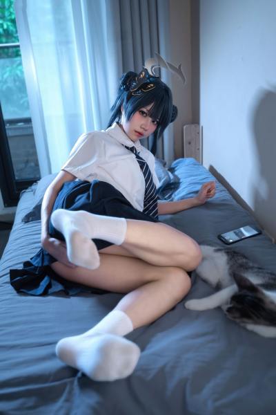 清水凪 蔚蓝档案 龙华妃咲JK [52P-527MB] Cosplay写真第 8 张