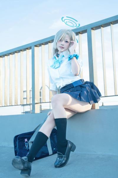 清水凪 刀剑神域 一之濑明日奈 JK [50P-355MB] Cosplay写真第 18 张