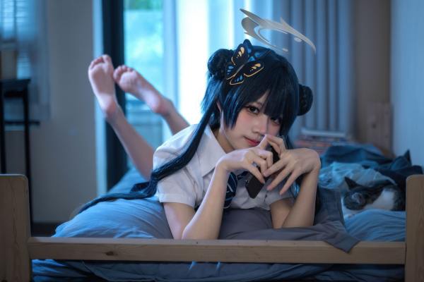 清水凪 蔚蓝档案 龙华妃咲JK [52P-527MB] Cosplay写真第 35 张