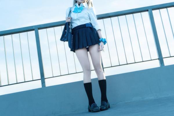 清水凪 刀剑神域 一之濑明日奈 JK [50P-355MB] Cosplay写真第 1 张