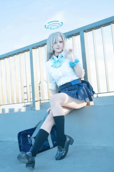 清水凪 刀剑神域 一之濑明日奈 JK [50P-355MB] Cosplay写真第 17 张