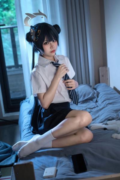 清水凪 蔚蓝档案 龙华妃咲JK [52P-527MB] Cosplay写真第 10 张