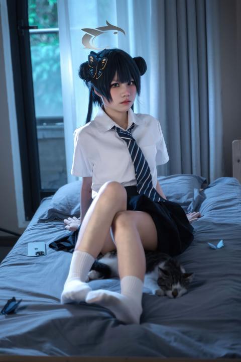 清水凪-蔚蓝档案 龙华妃咲JK [52P-527MB]