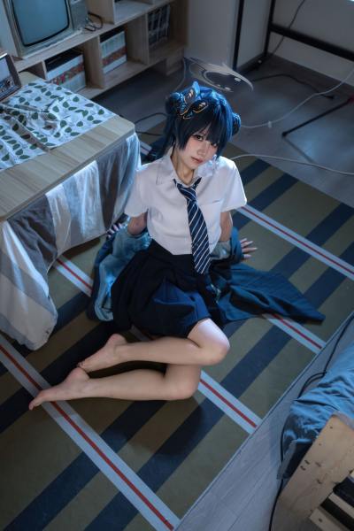清水凪 蔚蓝档案 龙华妃咲JK [52P-527MB] Cosplay写真第 50 张