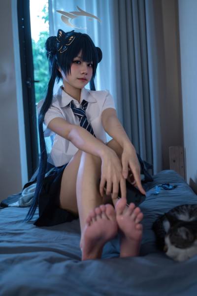 清水凪 蔚蓝档案 龙华妃咲JK [52P-527MB] Cosplay写真第 31 张