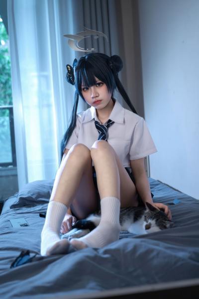 清水凪 蔚蓝档案 龙华妃咲JK [52P-527MB] Cosplay写真第 19 张