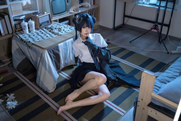 清水凪 蔚蓝档案 龙华妃咲JK [52P-527MB] Cosplay写真第 45 张
