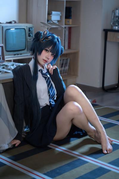 清水凪 蔚蓝档案 龙华妃咲JK [52P-527MB] Cosplay写真第 41 张