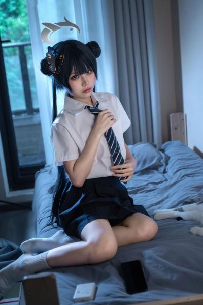 清水凪 蔚蓝档案 龙华妃咲JK [52P-527MB] Cosplay写真第 11 张