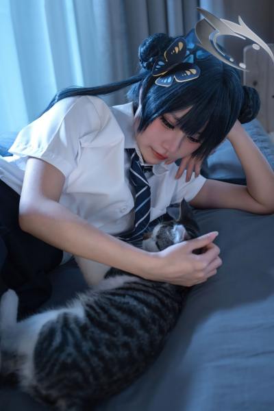 清水凪 蔚蓝档案 龙华妃咲JK [52P-527MB] Cosplay写真第 5 张