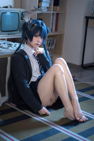 清水凪 蔚蓝档案 龙华妃咲JK [52P-527MB] Cosplay写真第 43 张